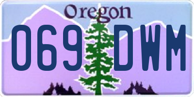 OR license plate 069DWM