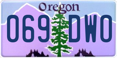 OR license plate 069DWO