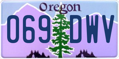 OR license plate 069DWV