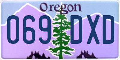 OR license plate 069DXD