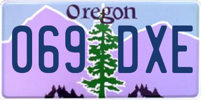 OR license plate 069DXE
