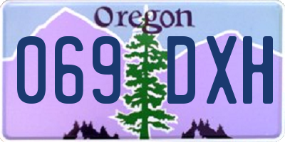 OR license plate 069DXH