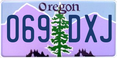 OR license plate 069DXJ