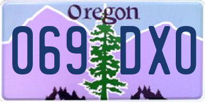 OR license plate 069DXO