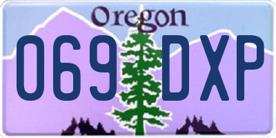 OR license plate 069DXP