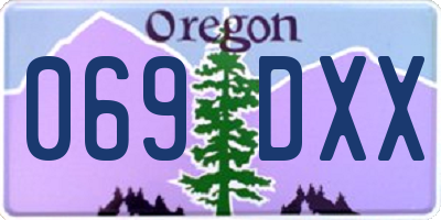 OR license plate 069DXX