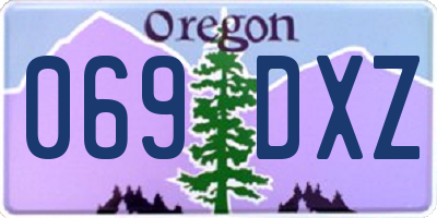 OR license plate 069DXZ