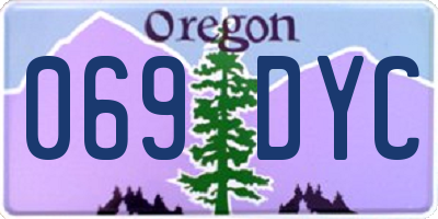 OR license plate 069DYC