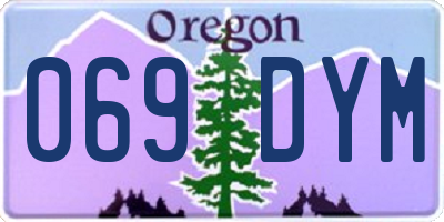OR license plate 069DYM
