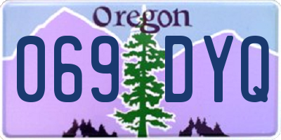 OR license plate 069DYQ