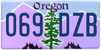 OR license plate 069DZB