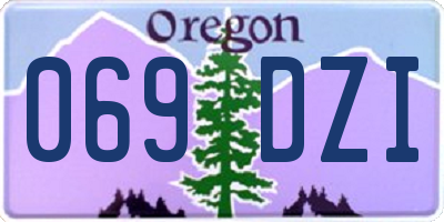 OR license plate 069DZI