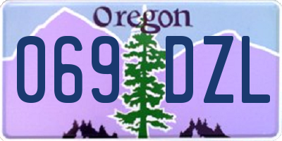 OR license plate 069DZL