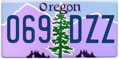 OR license plate 069DZZ
