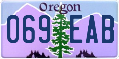 OR license plate 069EAB