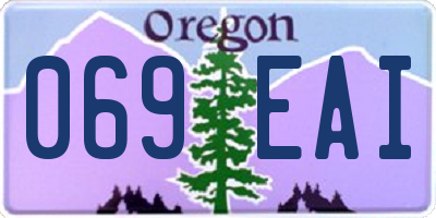 OR license plate 069EAI