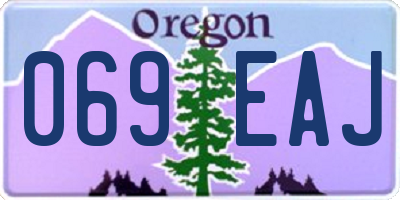 OR license plate 069EAJ