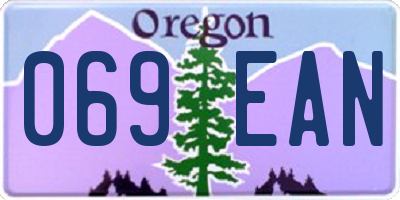 OR license plate 069EAN