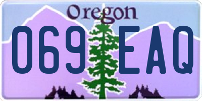 OR license plate 069EAQ