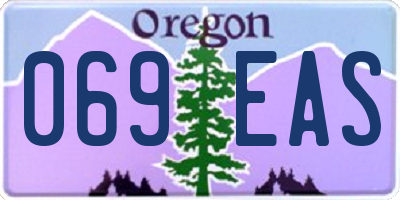 OR license plate 069EAS