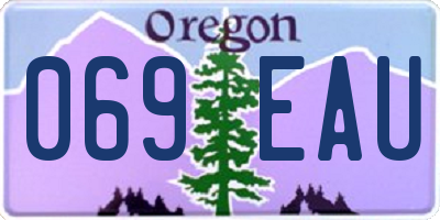 OR license plate 069EAU