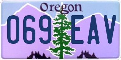 OR license plate 069EAV