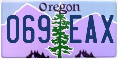 OR license plate 069EAX