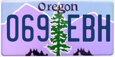 OR license plate 069EBH