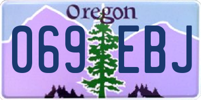 OR license plate 069EBJ