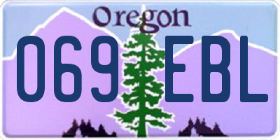 OR license plate 069EBL