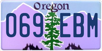 OR license plate 069EBM