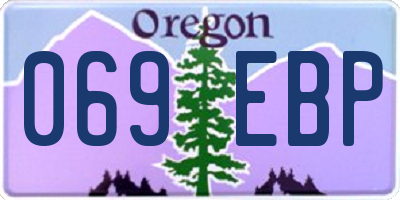 OR license plate 069EBP
