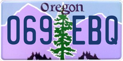 OR license plate 069EBQ