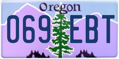OR license plate 069EBT