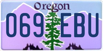 OR license plate 069EBU