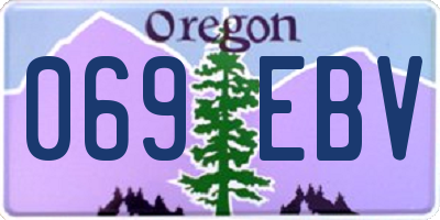 OR license plate 069EBV