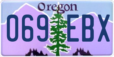 OR license plate 069EBX