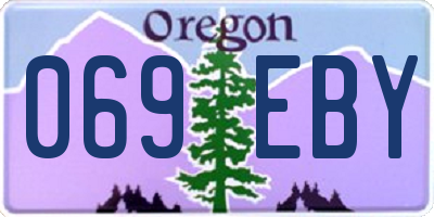 OR license plate 069EBY