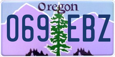 OR license plate 069EBZ