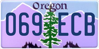 OR license plate 069ECB