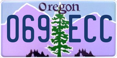 OR license plate 069ECC