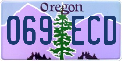 OR license plate 069ECD