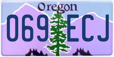 OR license plate 069ECJ