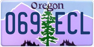 OR license plate 069ECL