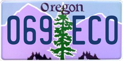OR license plate 069ECO