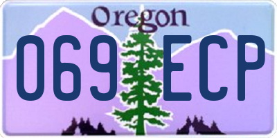 OR license plate 069ECP