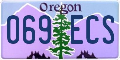 OR license plate 069ECS