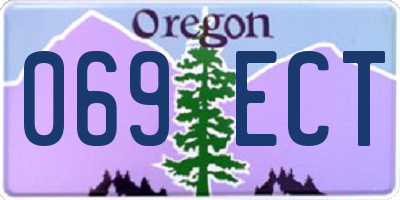 OR license plate 069ECT