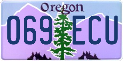 OR license plate 069ECU