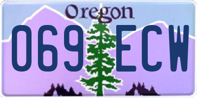 OR license plate 069ECW